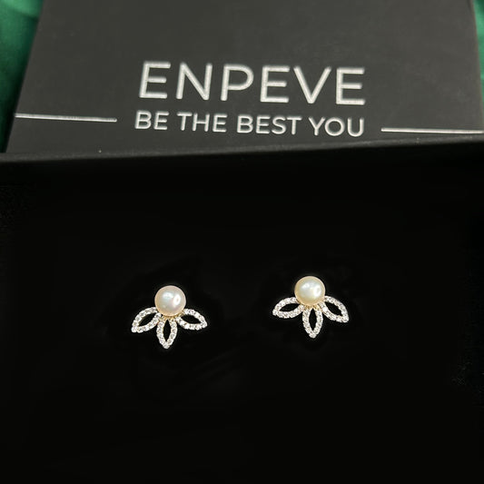 PEARL PETAL STUDS