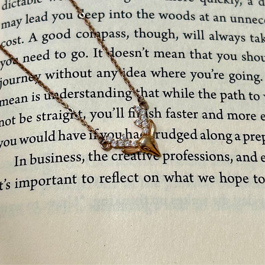 ROSE GOLD ANTLER NECKLACE
