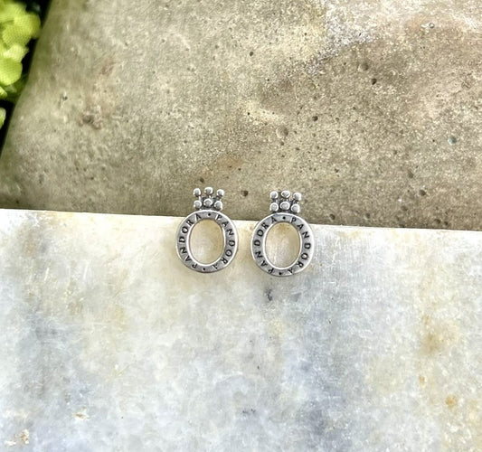 PINEAPPLE LOGO STUDS