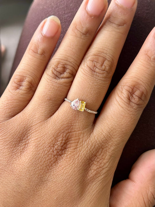 PEAR - EMERALD DUO BOLO RING